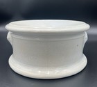 Antique 1800s French Ironstone Cuspidor  spittoon   White With Crazing