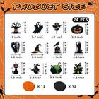 Halloween Decorations - 24 Pcs Black Halloween Hanging Swirl Ceiling Decor With