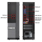 Dell Opti 3010 Fast Cheap Sff Computer I5 3rd Gen 3 20ghz Ssd Hdd Pc W10p Wifi