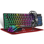 4 In1 Pc Gaming Keyboard Mouse   Headset Set Rgb Led Gamer Bundle And Mouse Pad