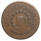 New York  N y Gustavus Linden Mueller Civil War Token