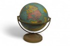 Vintage Cram   s Imperial 12-inch World Globe     Mid-20th Century     Metal Base