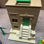 Vintage Playskool Sesame Street Playset Building And Pvc Figure Lot
