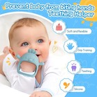 5 Pack Baby Teething Toys - Silicone Keys   Mitten  Bpa-free  Freezer Safe  3  M