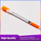 Syringes 1ml With 31 Gauge 5 16  6mm Disposable Lab 1ml 31g 8mm  Orange 