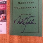Near Mint 1989 Masters Records Booklet Won By Nick Faldo Signed Jsa Authentic