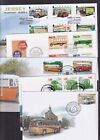 Buses Choice Fdc Austria Finland Guernsey Isle Of Man Jersey Malta Bophuthatswan