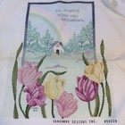 Started Candamar Designs Counted Cross Stitch 50228 Always Wish You Rainbows