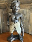 Vintage African Tribal Hand Carved Wood Sculpture Figure