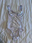 Women   s Baby Pink One-piece Underwired Shapewear Bodysuit 36b Adjustable Strap