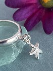 Sterling Silver Starfish Adjustable Toe Ring