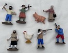 Vtg Safari Ltd Jamestown Settlers 2    Action Figures John Smith Ship  lot Of 7 