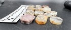Lot Of 12 Agate Preforms   5-7mm Thick      Item  466