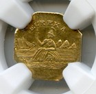 1886 California Fractional Gold  Arms Of Calif   Ngc Ms61   Better Date   R7