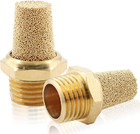 12 Pcs Air Pneumatic Mufflers Silencer  Brass Pneumatic Exhaust Muffler  1 4 Npt