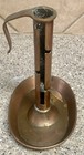 Antique Copper Candlestick Holder Adjustable Height Push Chamber 8 1 2    Tall