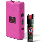 Vipertek Rechargeable Stun Gun 400bv   Led Light   Pepper Spray - Purse Size