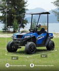 24v Power Wheel For Big Kids 3-8 2 Seater Electric Car ride On Car Toy For Grass