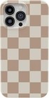  Iphone 14 Pro Max Case     Fit Check   Neutral Checkerboard Checkered