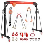 4400 2200 Lbs Gantry Crane 1-2 Ton Adjustable Gantry Crane Shop Lift Hoist Tool
