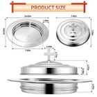 Silver Communion Bread Tray Lid Stainless Steel Church Worship Supply Ware