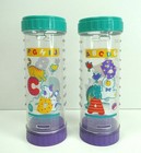 Lot Of 2 Vtg Playtex Decorated Drop In Bottles Abc Gator Bear Cat Dog