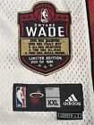 Limited Edition Adidas Dwayne Wade Miami Heat Nba Swingman Basketball Jersey Xxl