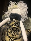 Woof And Poof Christmas Angel Doll Shelf Sitter Holiday Decor 2008 Black   Green