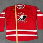 Nike Team Canada Hockey Jersey Mens Xl Red Long Sleeve Embroidered Crest