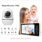 Video Baby Monitor 5 Inch Camera 4x Zoom 1000ft 2 Way Audio Temp Sensor
