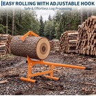 Heavy Duty Double Pivot Car Jack With Wooden Handle  Carbon Steel Mechanical