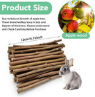 250g Natural Apple Wood Chew Sticks For Rabbits  Hamsters  Chinchillas - Extra H