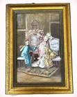 Antique 1800 s Jules Vieillard   Cie Bordeaux French Plaque Painting A  Armand