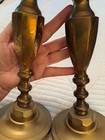 Vintage 11  Heavy Antique Brass Candlesticks Candle Holders 