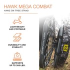 Hawk Mega Combat Hang On Tree Stand  Deer Stand With Xl Saddle Hunting Platform