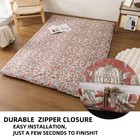 100  Cotton Futon Cover For Japanese Futon Floor Mattress With Zipper Twin F