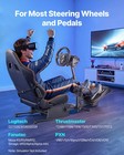 Vevor Racing Wheel Stand Simulator Cockpit Fit Logitech Thrustmaster Csr Pedals