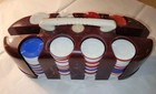 Vintage Victory Bakelite Poker Chip Set W  Plastic Chips Case Holder