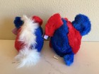 Nwt Vintage Puffkins Stars   Stripes Plush Toys Swibco Democrat   Republican Usa