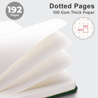 Dotted Journal Notebook  192 Pages  A5 Medium Size   Leather Hardcover