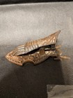 Vintage Cast Iron Letter Receipt Clip Medieval Knight Gauntlet Hand Victorian