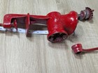 Vintage Red Cast Iron Manual Meat Grinder
