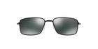 Oakley Square Wire Sunglasses Oo4075-01 Polished Black W  Black Iridium Lens