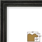 Craig Frames 200ashbk 11 By 14-inch Picture Frame  Wood Grain Finish  0 75-in   