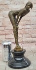 Chiparus Bronze Sculpture Art Deco Dancer Hot Cast Figurine Woman Figure Decoor