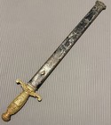 Antique Sword Sabers With Scabbard 23 1 2  Long With 17 1 2  Blade