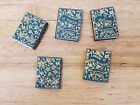 Dollhouse Book Set X5 Geoffrey Chaucer Blank Inside 1 12 Scale Miniature Library