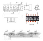 Led Digital Tube 5 Digit 0 36 Inch 3651as ah 3561bs bh Common Anode cathode Red