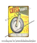 Wwii Airplane Pilot Safety Check Brakes While You Taxi Tin Sign Garage Makeover