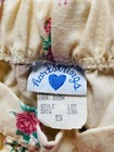 Vtg Hartstrings Calico Cream pink Floral Lace Prairie Knickers Pants girl s 5